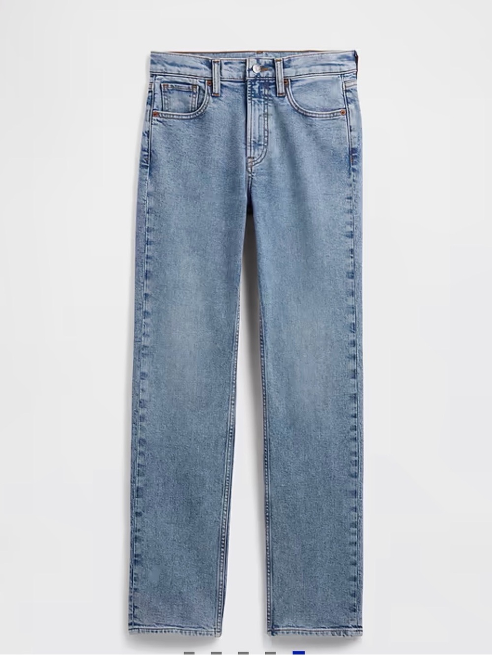 Gap High Rise '90s Slim Straight Jeans light wash - Picture 4 of 5